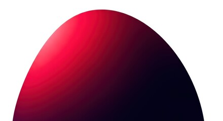 Red and black gradient ellipse isolated on transparent background