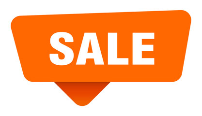 sale sticker. sale orange sign isolated on transpatent background