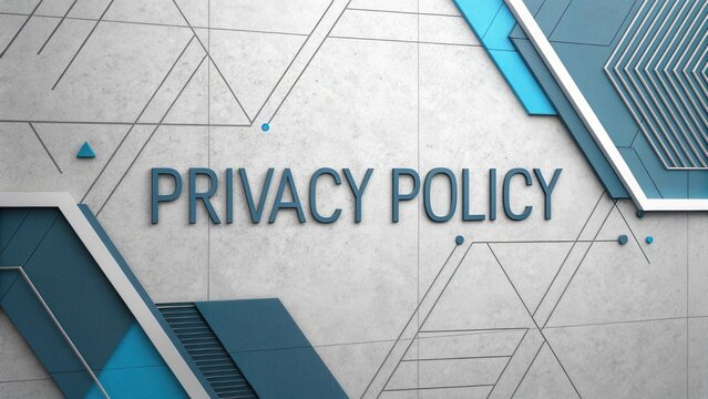 Abstract tech background privacy policy concept futuristic digital network security data protection - Powered by Adobe