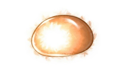 Realistic brown egg isolated on transparent background
