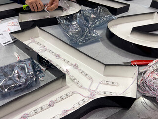 Stainless Steel Welding Boxes for Sign Letter Assembly