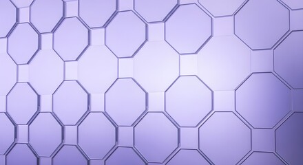 Obraz premium Abstract Background with Octagon Geometric Pattern in Soft Pastel Purple Tones