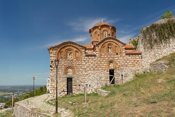 Eastern Orthodox Church of the Holy Trinity in Berat on Kalaja Hill, Albania.