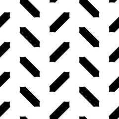 Repeated slanted shapes background. Seamless surface pattern design with polygons ornament. Tilted blocks wallpaper. Jagged figures motif. Digital paper, print. Herringbone image. Checkered vector.