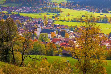 Bad Hindelang - Allgäu - Herbst - Ortsansicht - Oktober