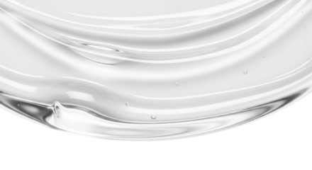 Gel serum texture. Clear skin care liquid drops. Water drops. Cosmetic product swatch isolated on white background