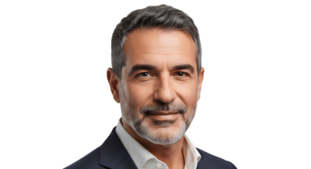 Portrait of a confident businessman, exuding a sense of leadership. 