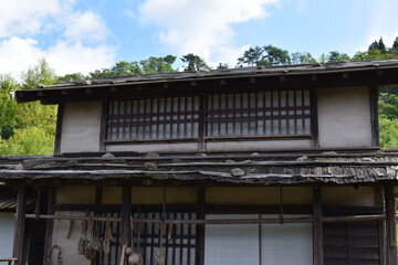 古い昔の街並み