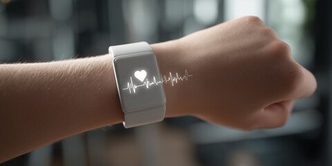 Fototapeta premium Pulse of Technology, Smart Health Connection