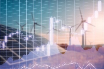 Increase in electricity prices. Green energy concept