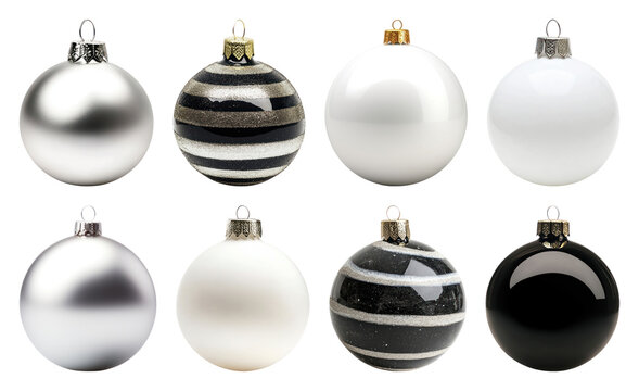 PNG Elegant striped and solid ornaments, element set on transparent background
