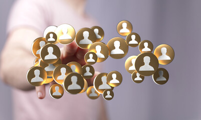 Conceptual image depicting networking, social connections, and the importance of people, perfect for articles and blogs about social media or co
