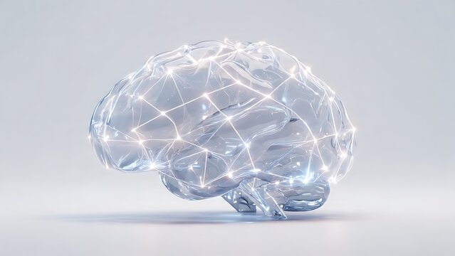 An illustration of the human brain's neural network, signifying the complexities of thought and cognitive function. The image showcases the interconnectedness of brain activity