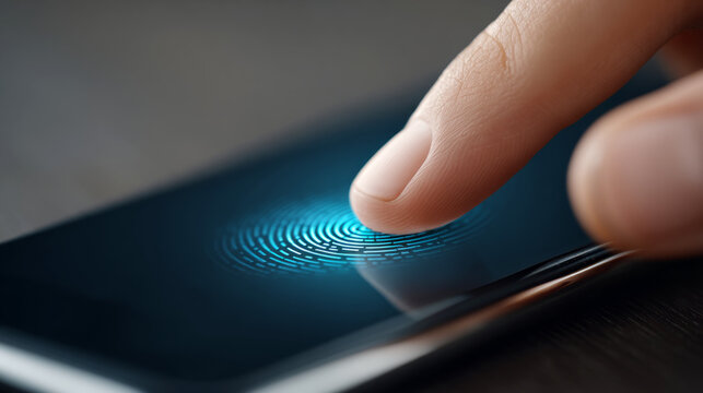 Secure smartphone access with fingerprint identification technology