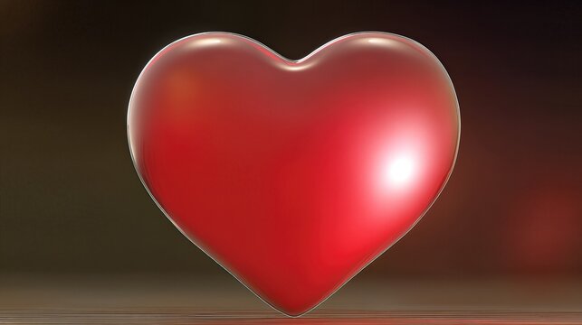 Heart Symbol Representing American Heart Month and the Importance of Heart Health Awareness - Powered by Adobe