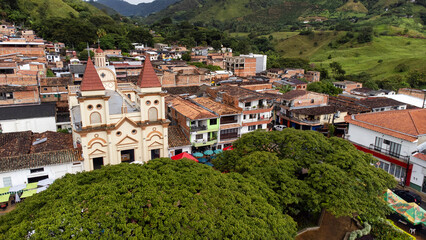 Hispania, Antioquia - Colombia. October 8, 2025. Our Lady of Mercy Parish, Catholic Church