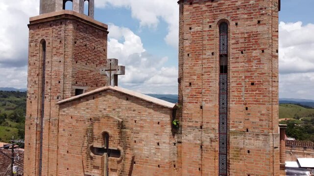 Yali, Antioquia, Colombia. October 19, 2025. San Antonio de Padua Parish, a Catholic church
