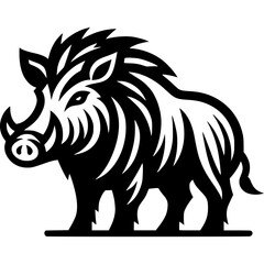 Wild Boar Icon Vector
