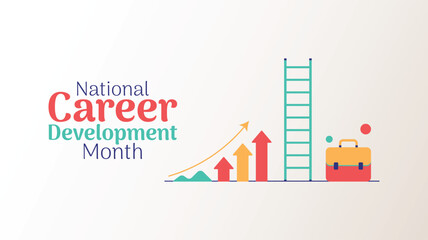 National Career Development Month, Grow Your Future design templet