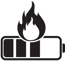 Hazardous Energy Source Fire Warning Symbol