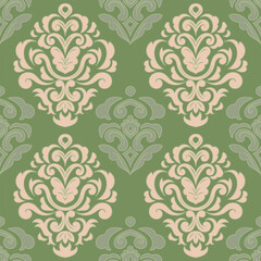 Abstract Damask Seamless Pattern for Decorative Wallpaper