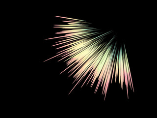 眩しい　光　集中線　グラデーション　エフェクト