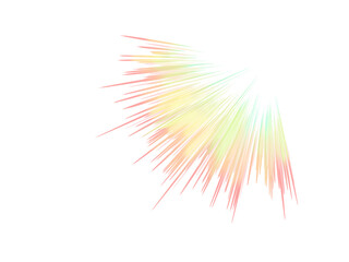 眩しい　光　集中線　グラデーション　エフェクト　PNG