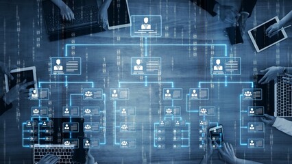 Corporate org chart and team structure show hierarchy, team, and structure for clear organization, management, and operational planning Marrow
