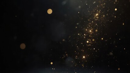 Ethereal Golden Dust - A mesmerizing dance of light and shadow.