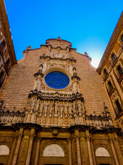 Montserrat, Spain, May 28, 2025, Sculptures in the cloister Montserrat Monastery