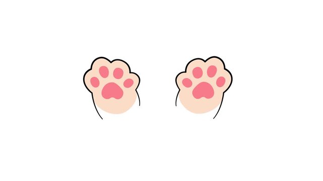 a cat's claws swinging