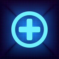 Obraz premium Vector illustration on a blue background