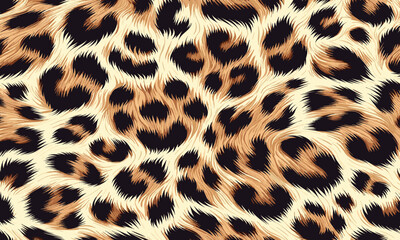 Seamless Animal Wildlife Skin Pattern. Leopard Fur Camouflage Background. Leopard Skin Texture Pattern Vector, rich pattern for digital and print use.