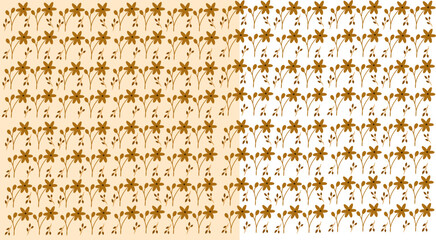 Seamless Golden Leaf Pattern Illustration