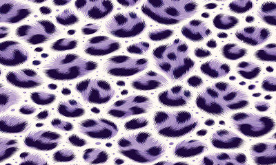 Chic purple leopard pattern vector featuring natural animal skin texture suitable for clothing patterns, wallpaper design, fabric art, and luxury decorations.