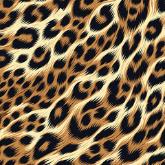 Seamless Animal Wildlife Skin Pattern. Leopard Skin Texture Pattern Vector. Leopard Fur Camouflage Background, subtle theme for fashion and textile.