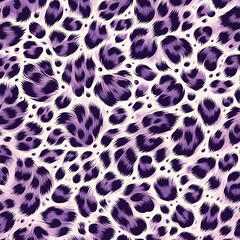 Stylish purple leopard texture illustration inspired by wildlife fur ideal for trendy fabric design, digital backgrounds, wallpaper, and modern artwork.