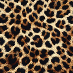 Leopard Skin Texture Pattern Vector. Seamless Animal Wildlife Skin Pattern. Leopard Fur Camouflage Background, elegant theme for fashion and textile.