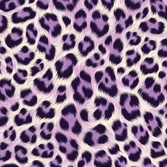 Purple leopard print texture vector with animal fur camouflage style stylish background for trendy textile designs, wallpapers, and creative fashion projects.