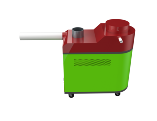 Modern Farming Ultrasonic Mist Generator: Professional Air Moisture Controller and HVAC Cooling Appliance for Controlled Environment Agriculture, Greenhouse Hydroponics, Digital Graphic Resource.