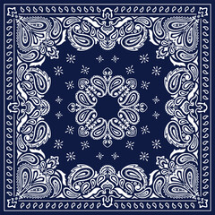 Paisley Blue Bandana