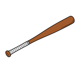 Baseball bat vector illustration