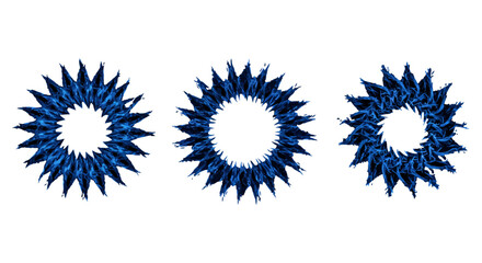 abstract blue floral patterns creating eye-catching graphic design elements for backgrounds textures and contemporary aesthetic projects.