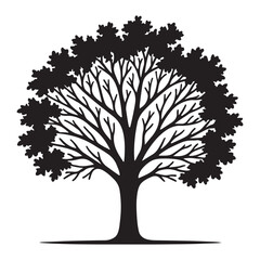 Obraz premium vector tree silhouette