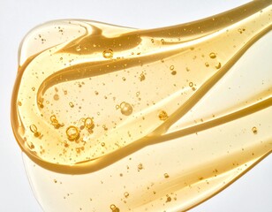 透明な美容ジェルのテクスチャー