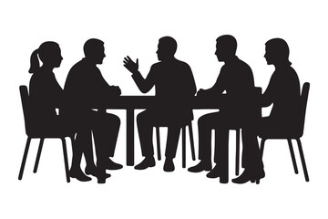 business people silhouettes