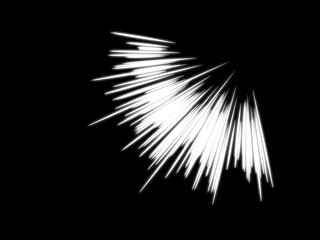 眩しい　光　集中線　白光り　エフェクト