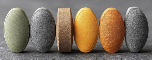 Close-up of various pills against a muted background symbolizing a restrictive diet's potential health consequences - pills healthcare disorder grey