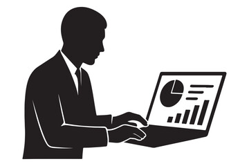 business man with laptop