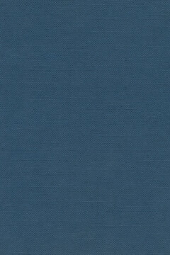 Parisian Blue Traditional Buckram Embossing Pattern, Natural Matt Finish Bookbinding Hardcover Wrap Wibalin Paper Swatch, Large Detailed Vertical Textured Book Cover Background Macro Closeup